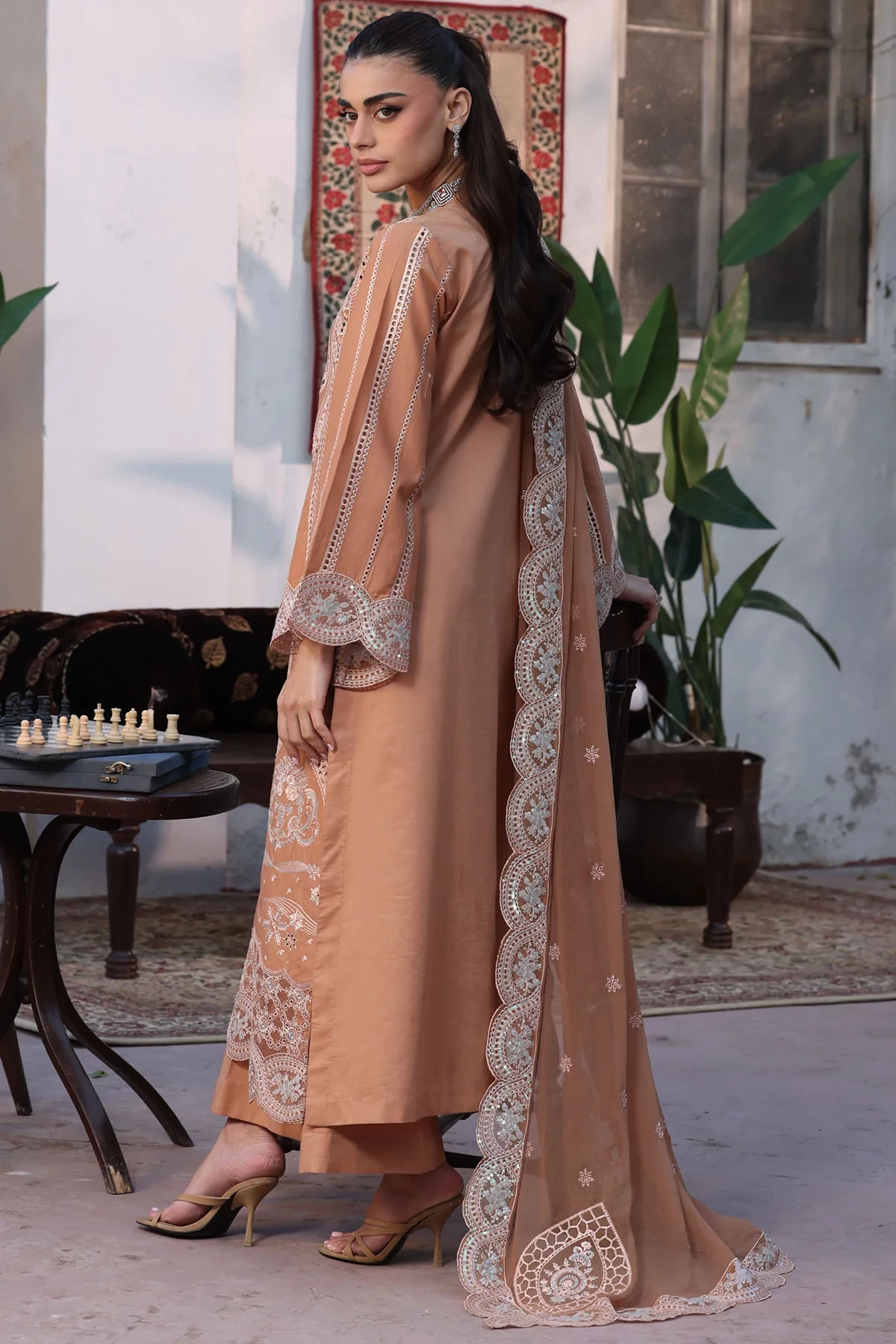 5933-NOEMI EMBROIDERED LAWN - MWU05933-999-NOEMI