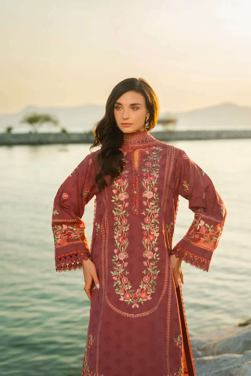 RTS | SHIRT, TROUSER & DUPATTA - SL-21-26-Maroon