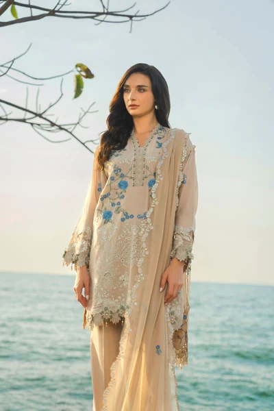 RTS | SHIRT, TROUSER & DUPATTA - SL-22-26-Beige