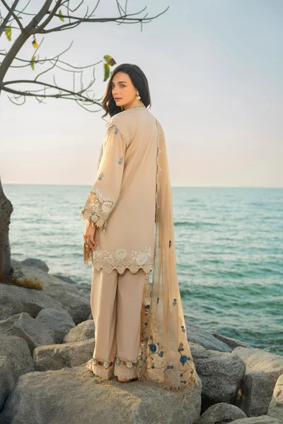 RTS | SHIRT, TROUSER & DUPATTA - SL-22-26-Beige