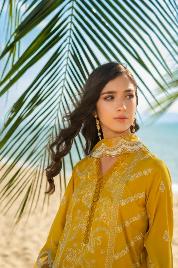 RTS | SHIRT, TROUSER & DUPATTA - SL-25-26-Yellow