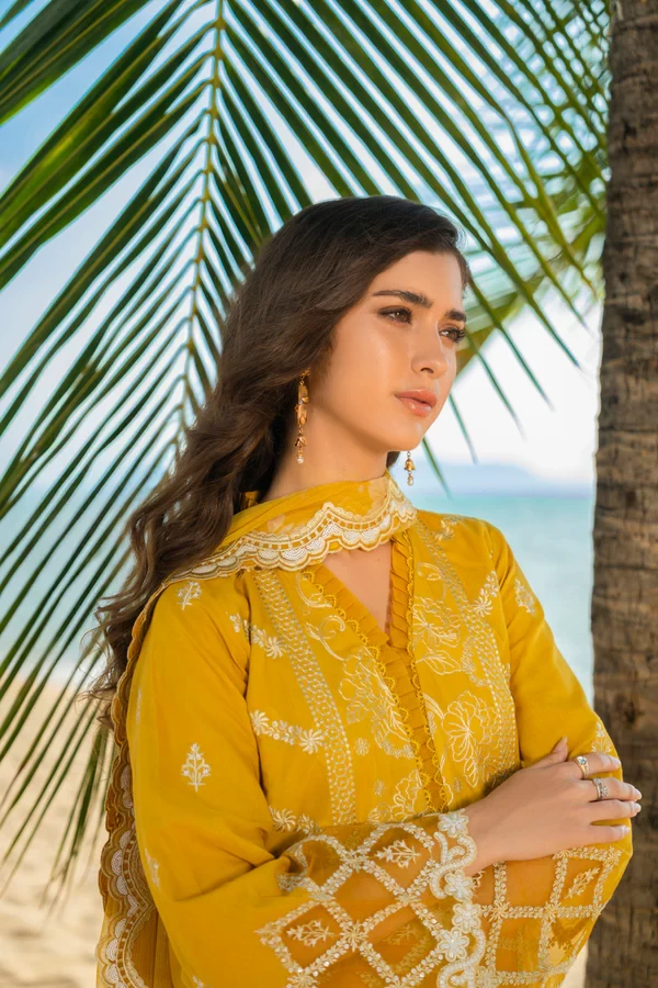 RTS | SHIRT, TROUSER & DUPATTA - SL-25-26-Yellow