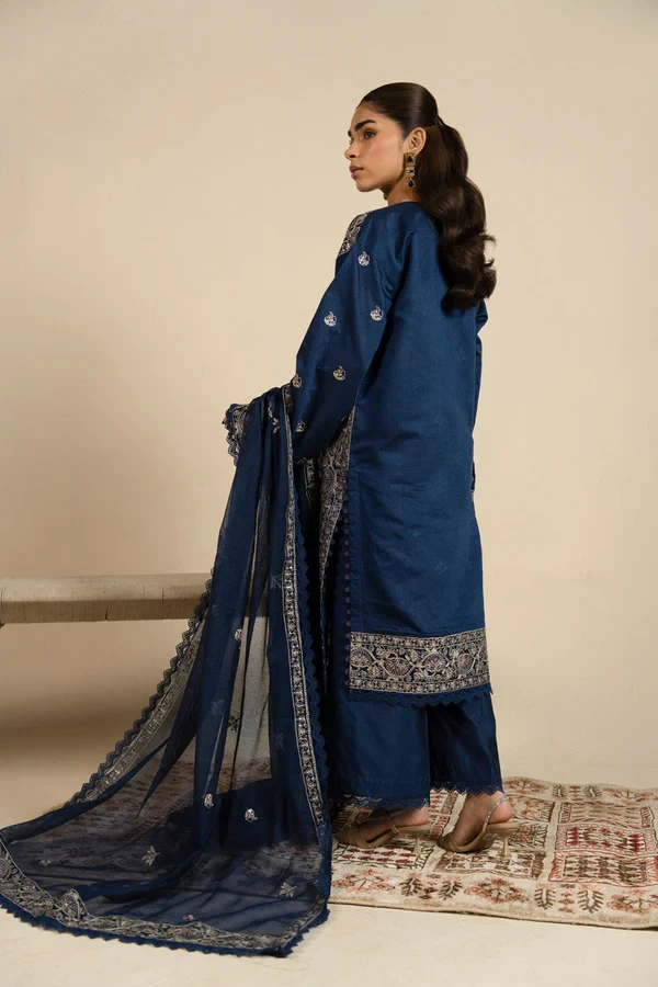 RTS | SHIRT, TOUSER & DUPATTA - SF-03-26-Blue