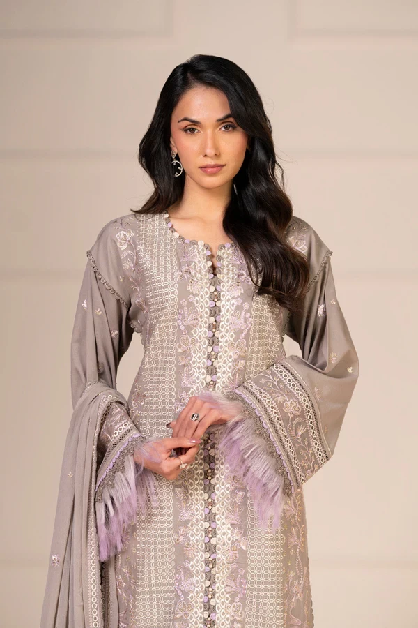 RTS | SHIRT, TOUSER & DUPATTA - SF-20-26-Grey