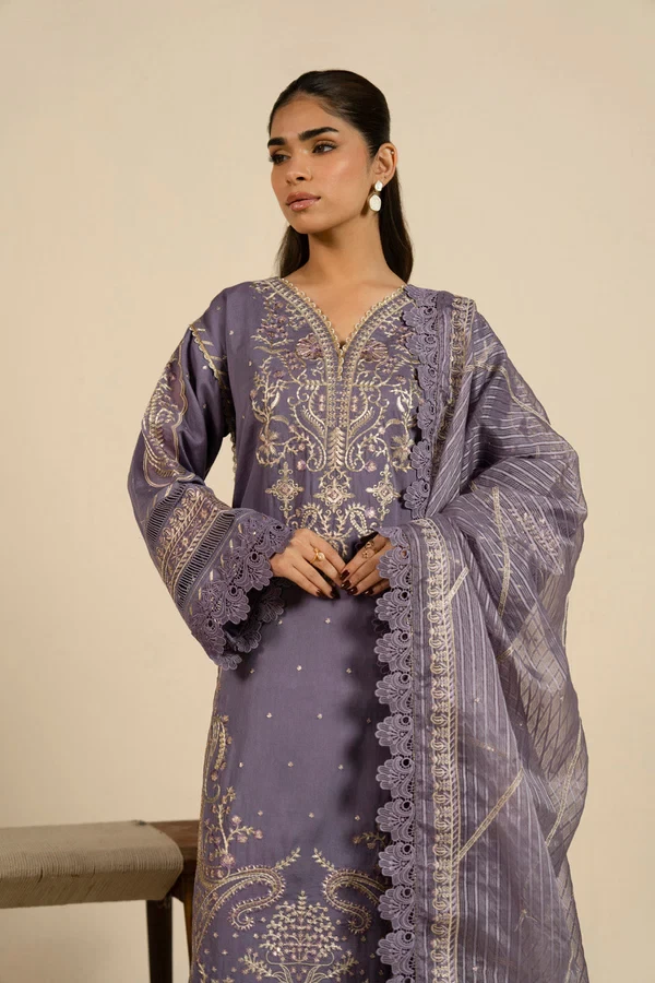 RTS | SHIRT, TOUSER & DUPATTA - SF-30-26-Purple