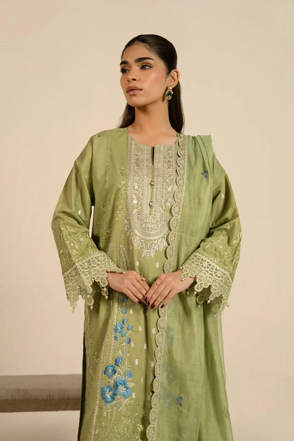 RTS | SHIRT, TOUSER & DUPATTA - SF-34-26-Green