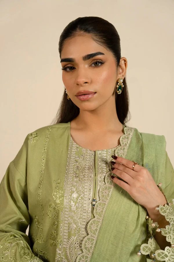 RTS | SHIRT, TOUSER & DUPATTA - SF-34-26-Green