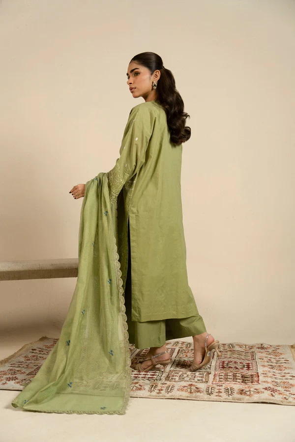 RTS | SHIRT, TOUSER & DUPATTA - SF-34-26-Green