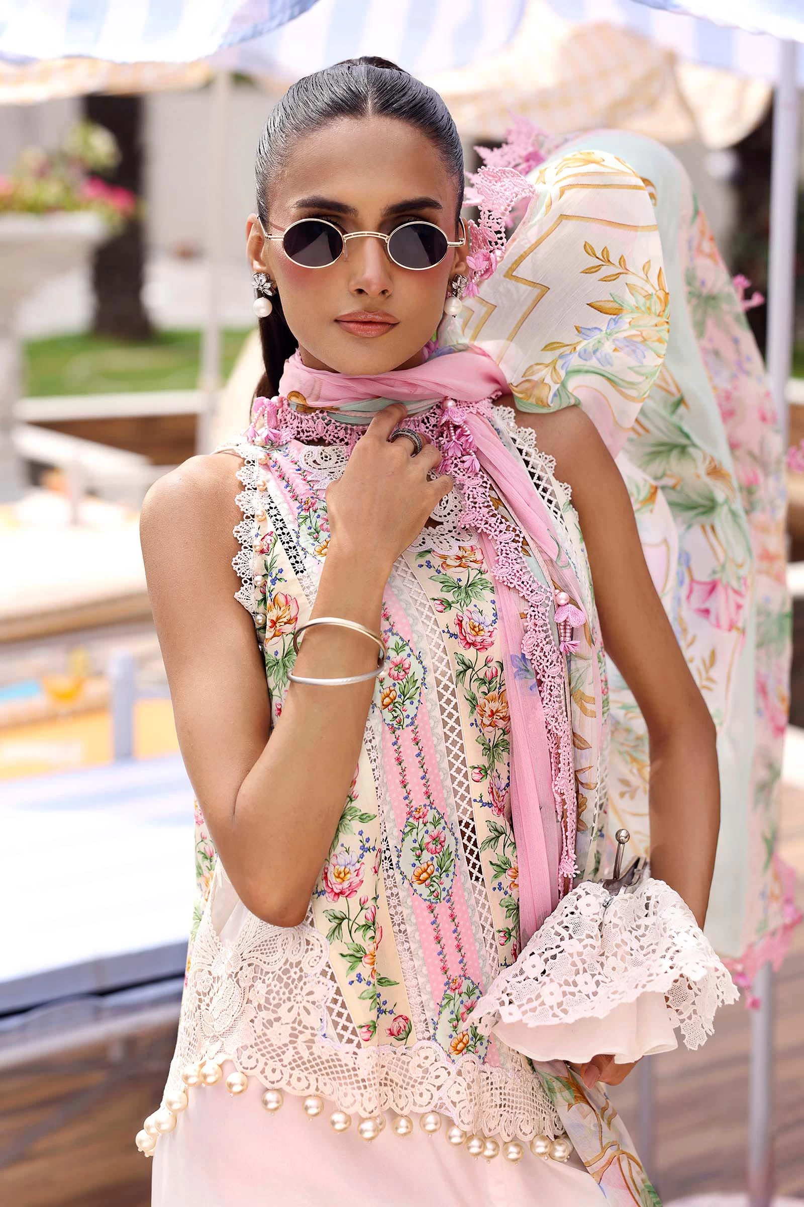 3 Piece Embroidered Lawn Suit - MPT-3010-A