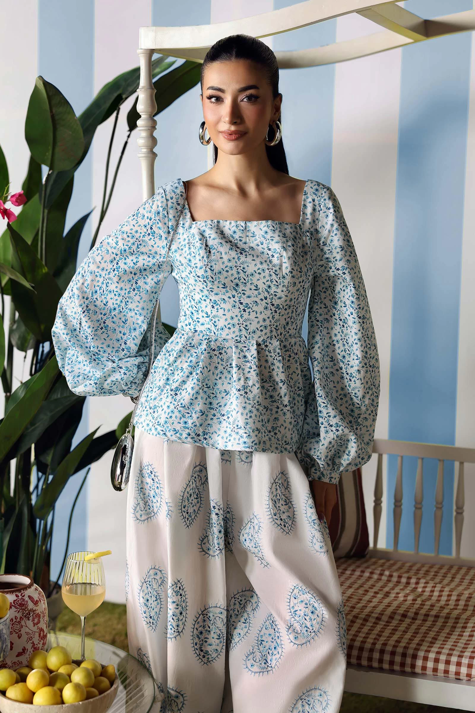 3 Piece Unstitched Embroidered Lawn Suit - MPT-3009-A