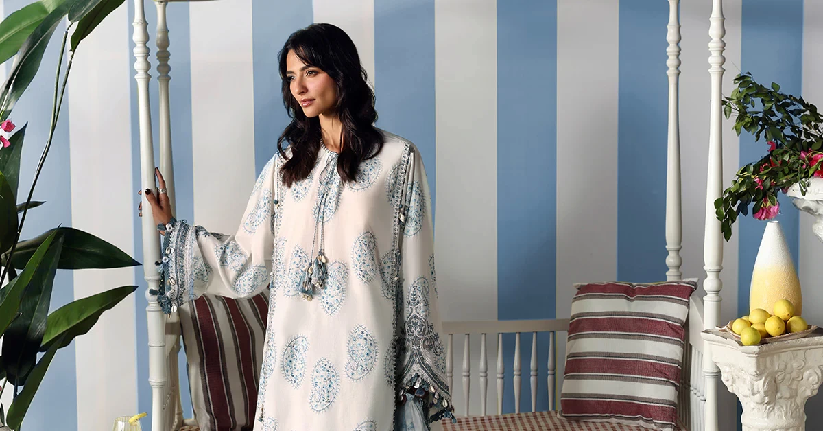3 Piece Unstitched Embroidered Lawn Suit - MPT-3009-A