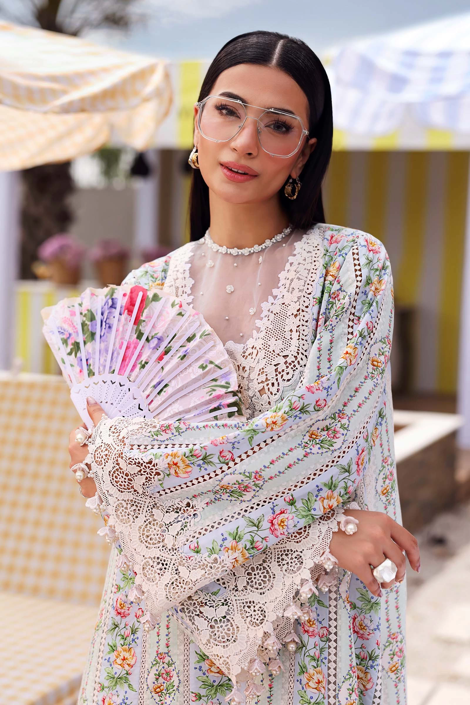 3 Piece Embroidered Lawn Suit - MPT-3010-B
