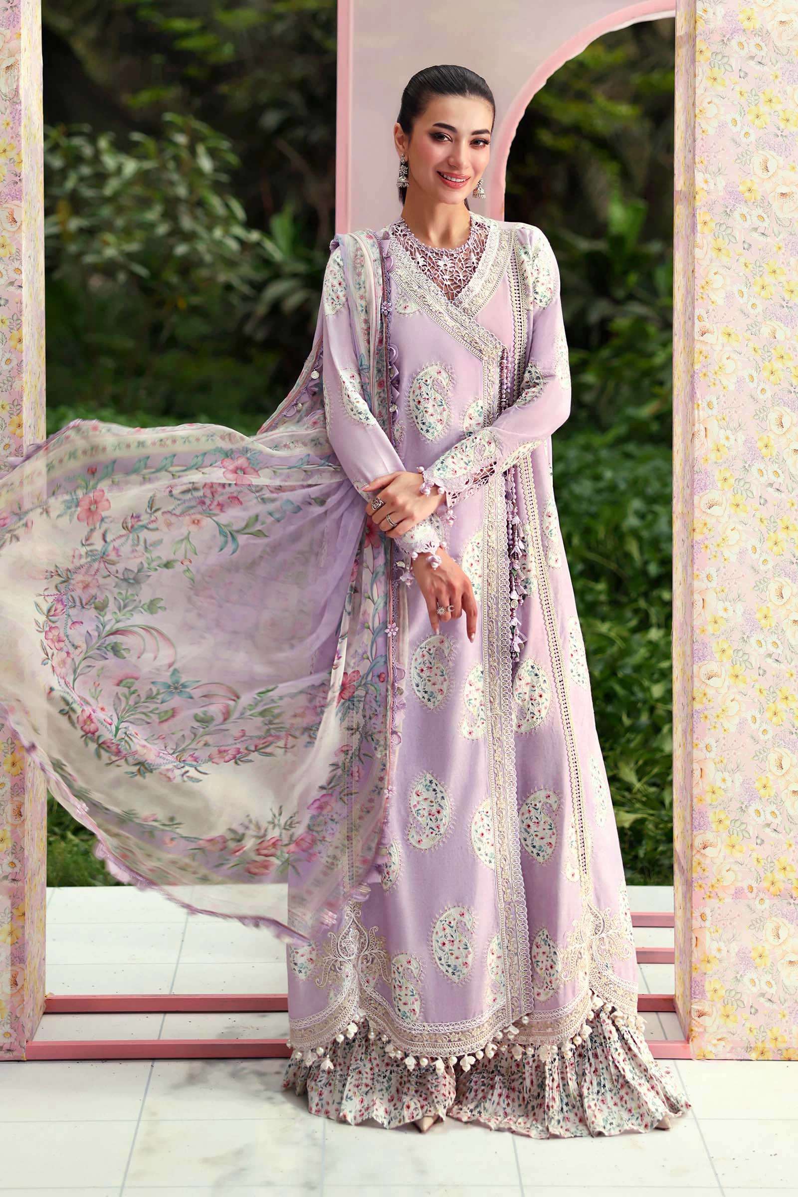 3 Piece  Embroidered Lawn Suit - MPT-3009-B