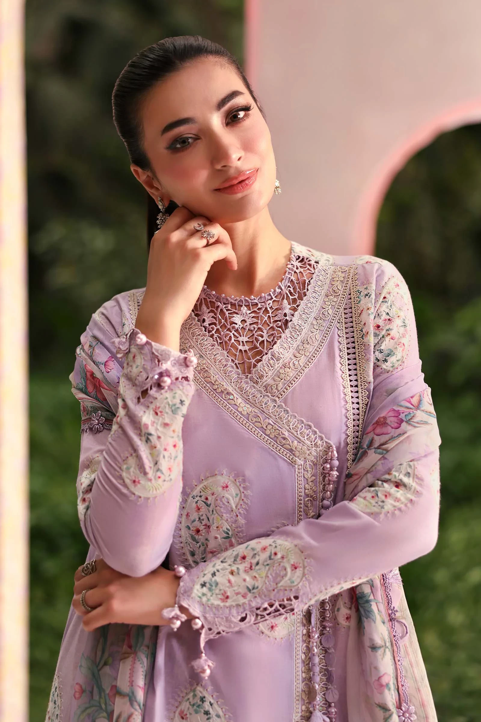 3 Piece  Embroidered Lawn Suit - MPT-3009-B