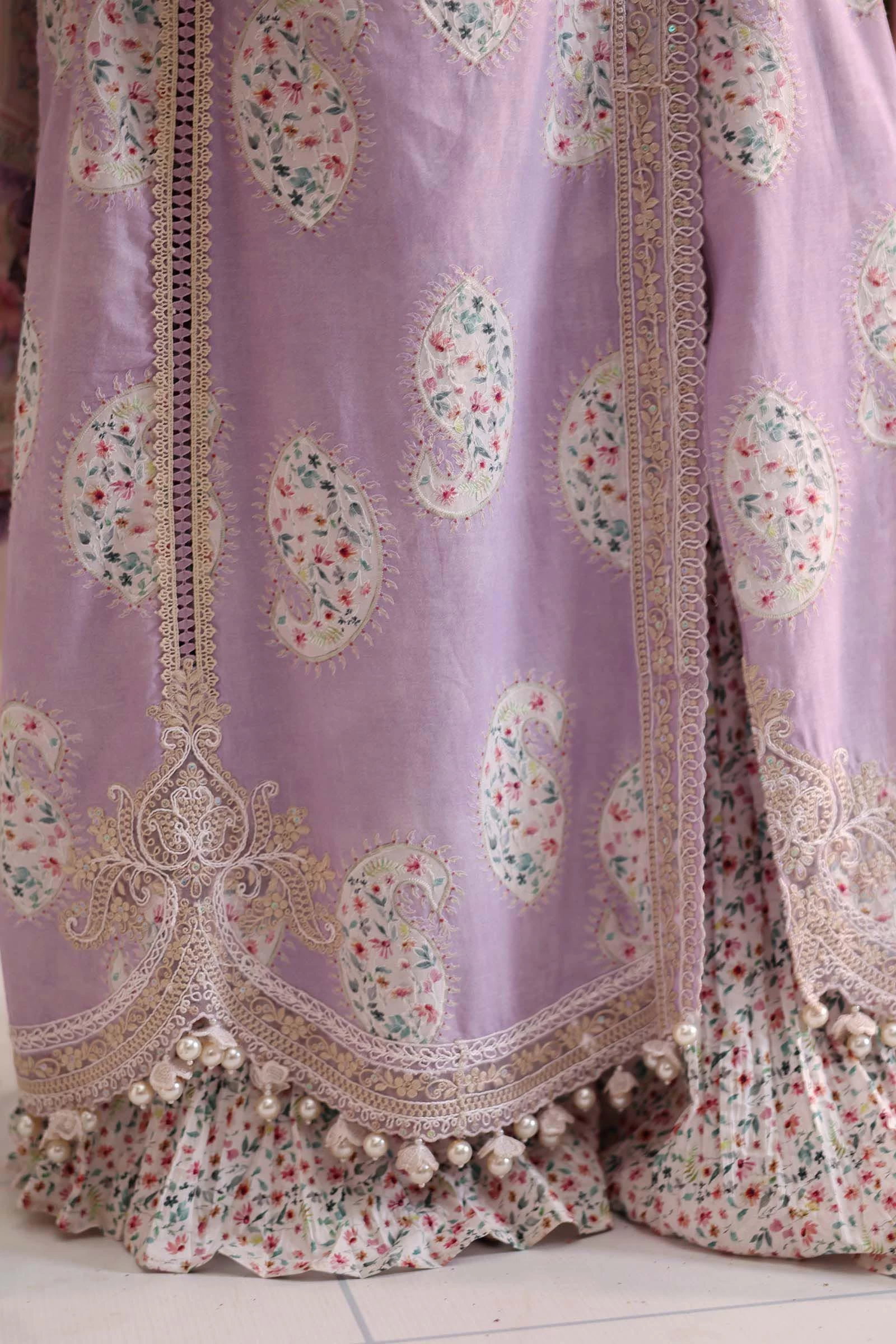 3 Piece  Embroidered Lawn Suit - MPT-3009-B