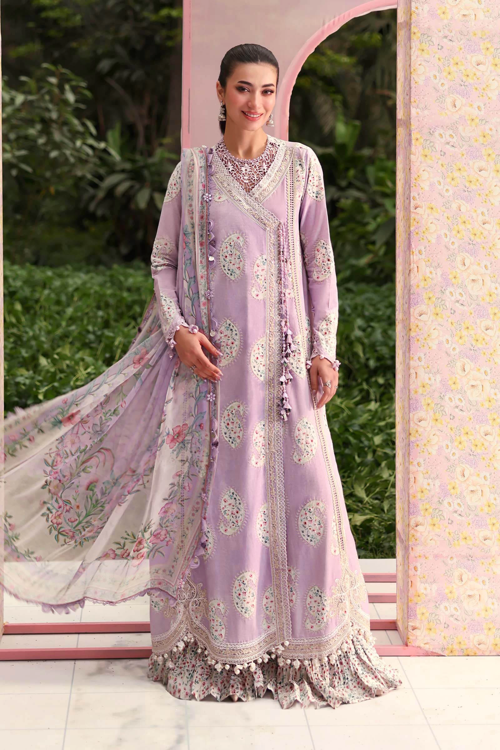 3 Piece  Embroidered Lawn Suit - MPT-3009-B