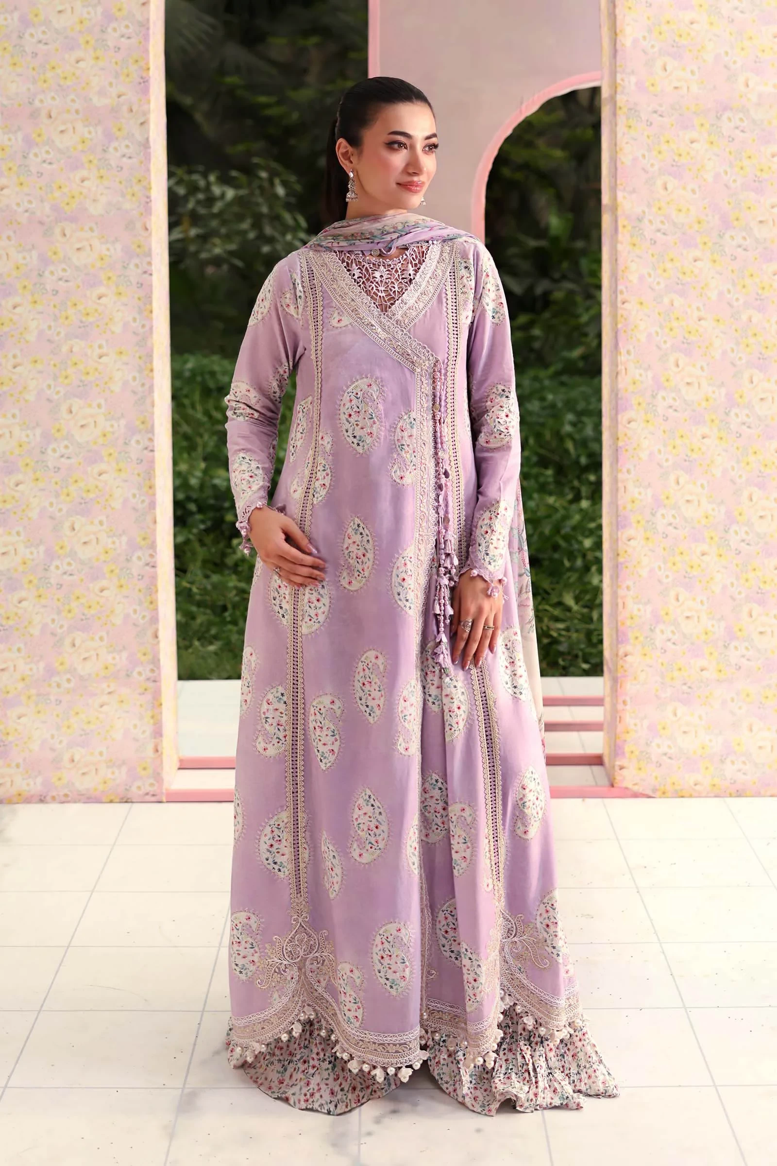 3 Piece  Embroidered Lawn Suit - MPT-3009-B