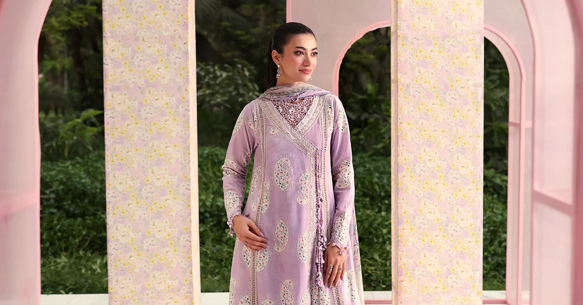 3 Piece  Embroidered Lawn Suit - MPT-3009-B