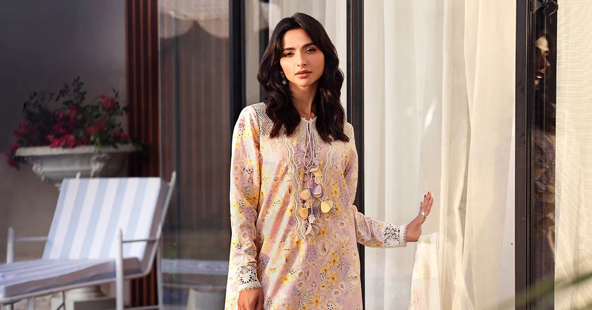 3 Piece  Embroidered Lawn Suit - MPT-3007-B