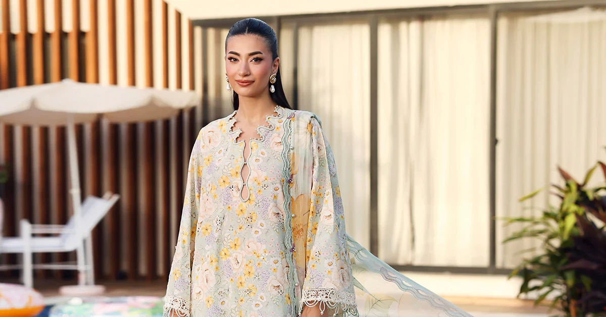 3 Piece  Embroidered Lawn Suit - MPT-3007-A