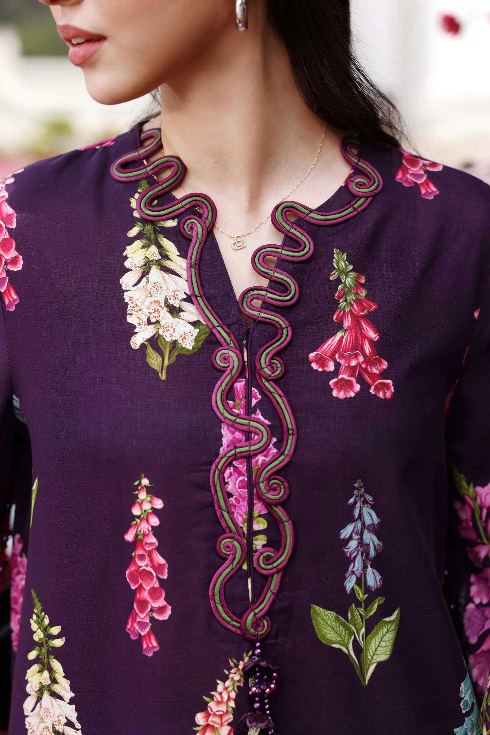 3 Piece  Embroidered Lawn Suit - MPT-3005-A
