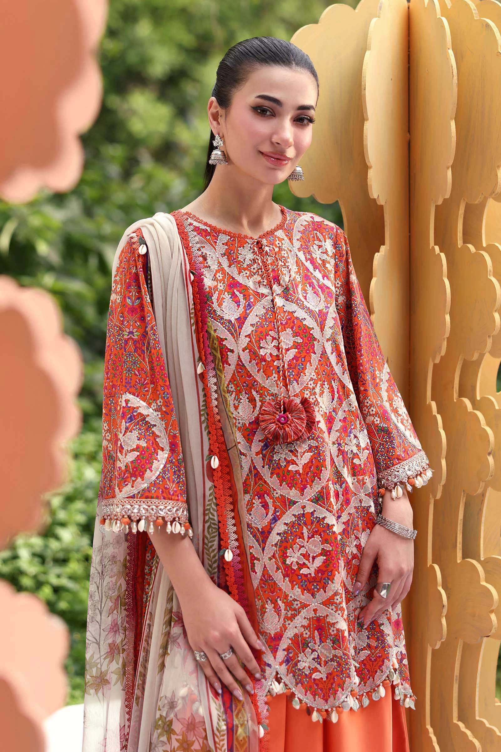 3 Piece Embroidered Lawn Suit - MPT-3003-A