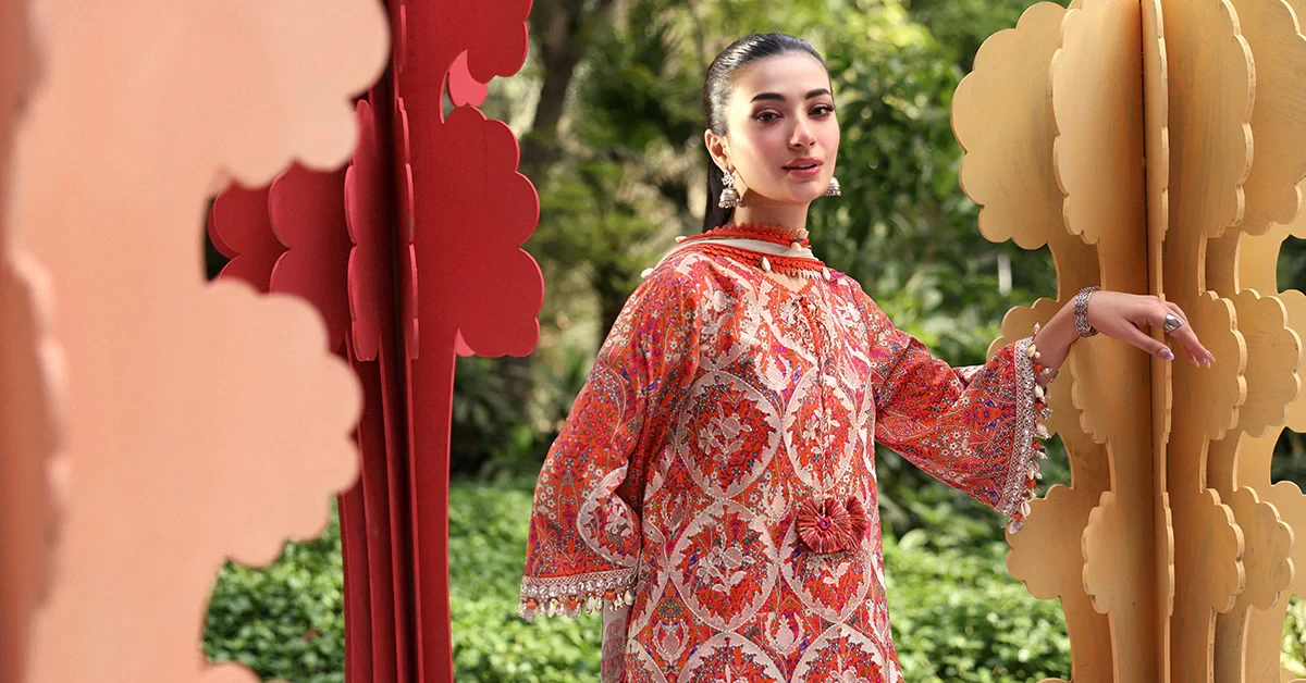 3 Piece Embroidered Lawn Suit - MPT-3003-A