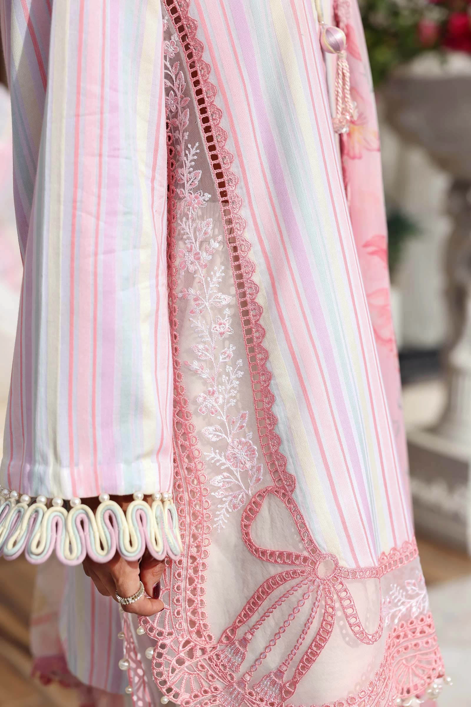 3 Piece  Embroidered Jacquard Suit - MPT-3002-A