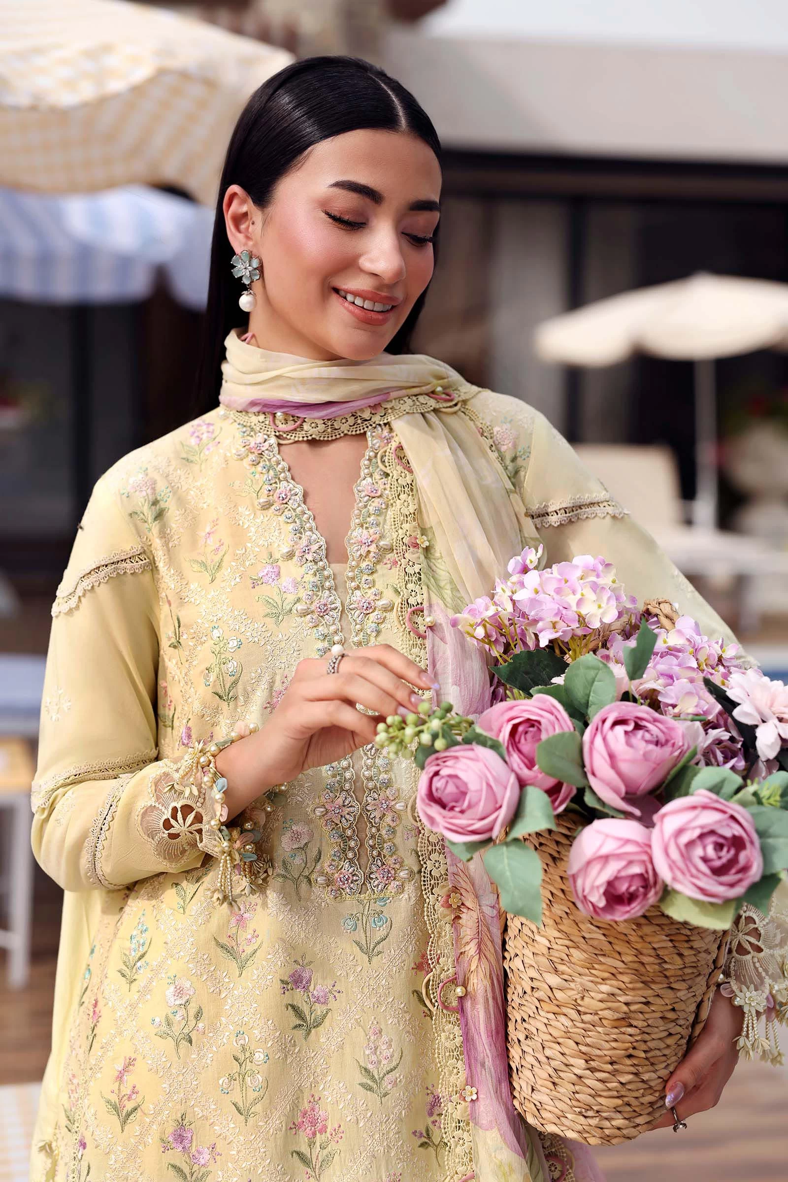 3 Piece  Embroidered Lawn Suit - MPT-3001-A