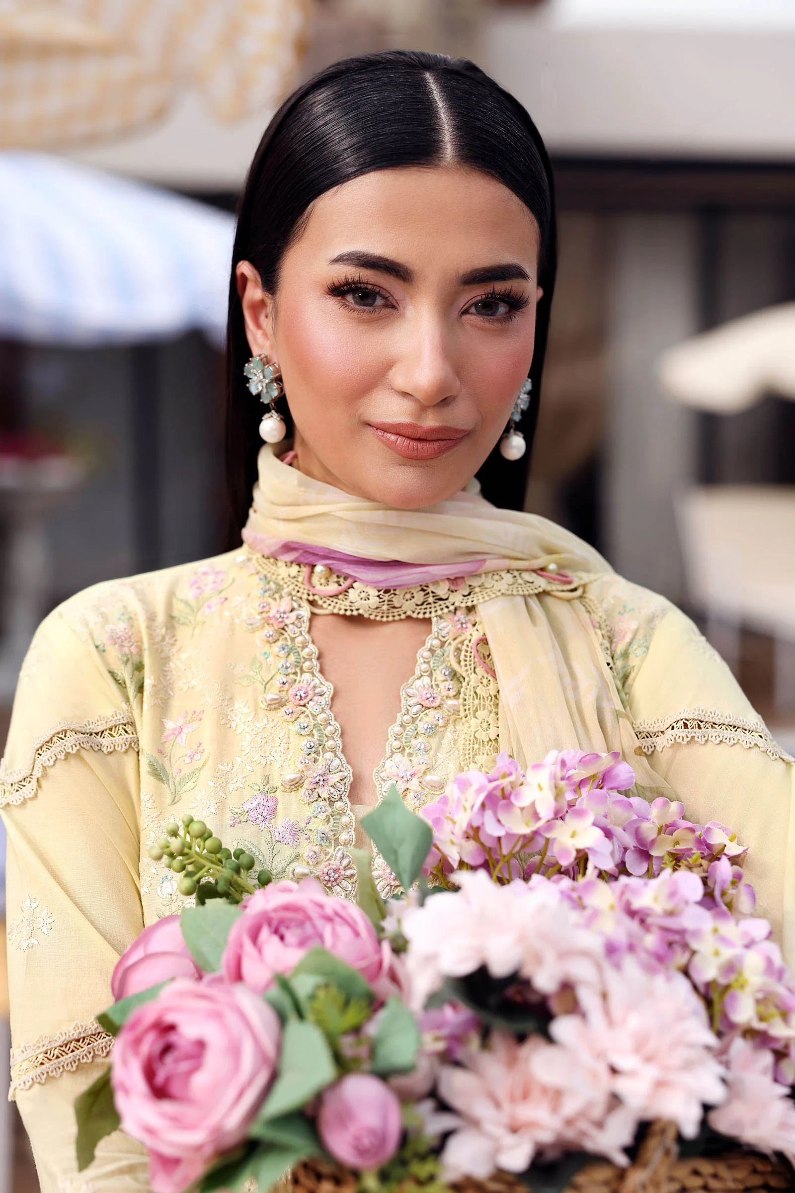 3 Piece  Embroidered Lawn Suit - MPT-3001-A