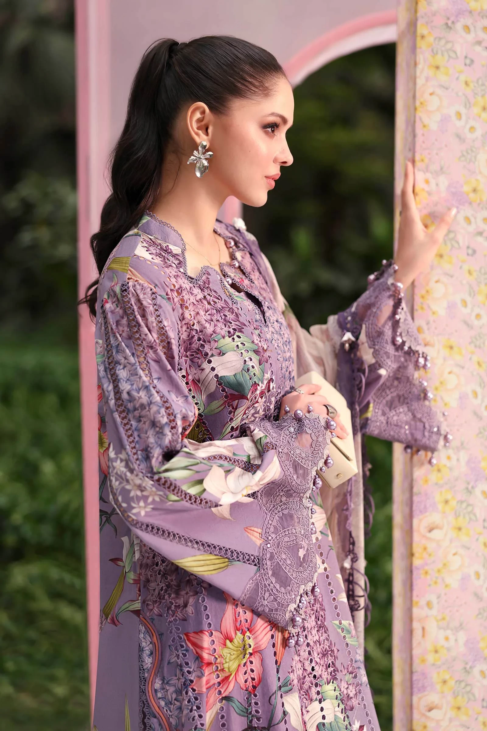 3 Piece  Embroidered Lawn Suit - MPT-3006-B
