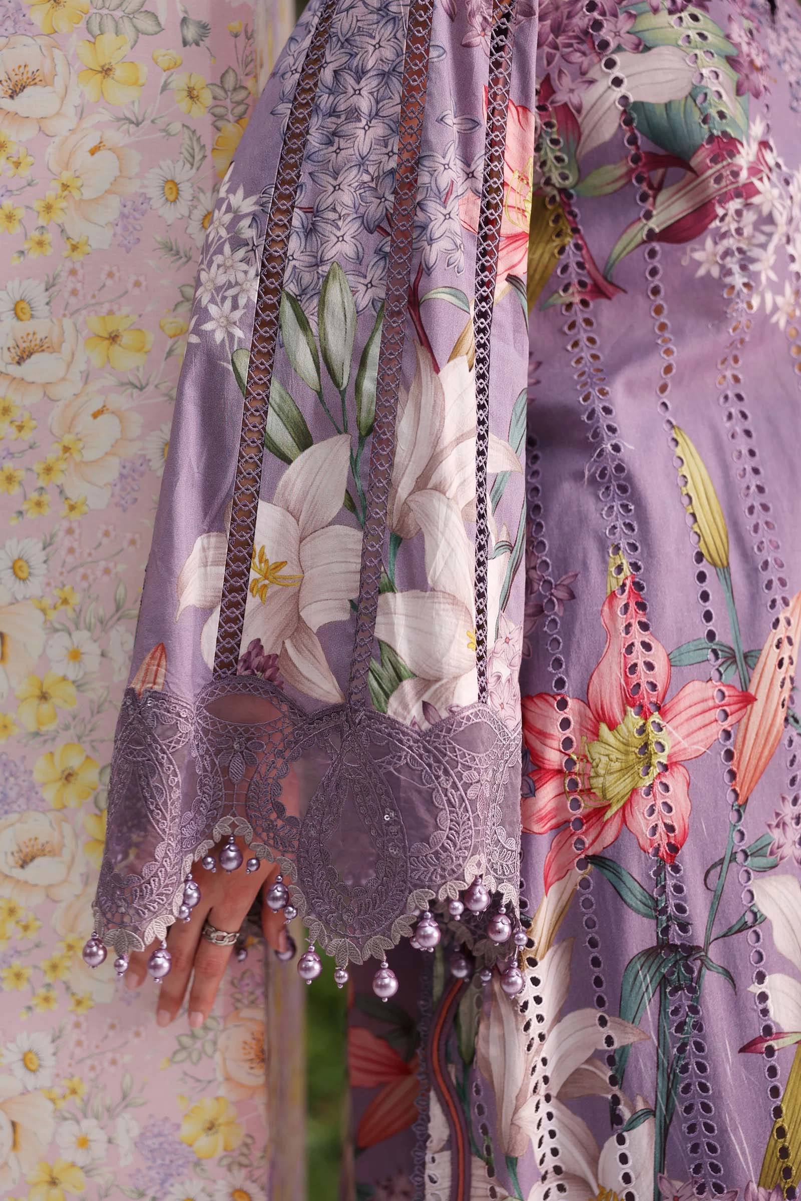 3 Piece  Embroidered Lawn Suit - MPT-3006-B