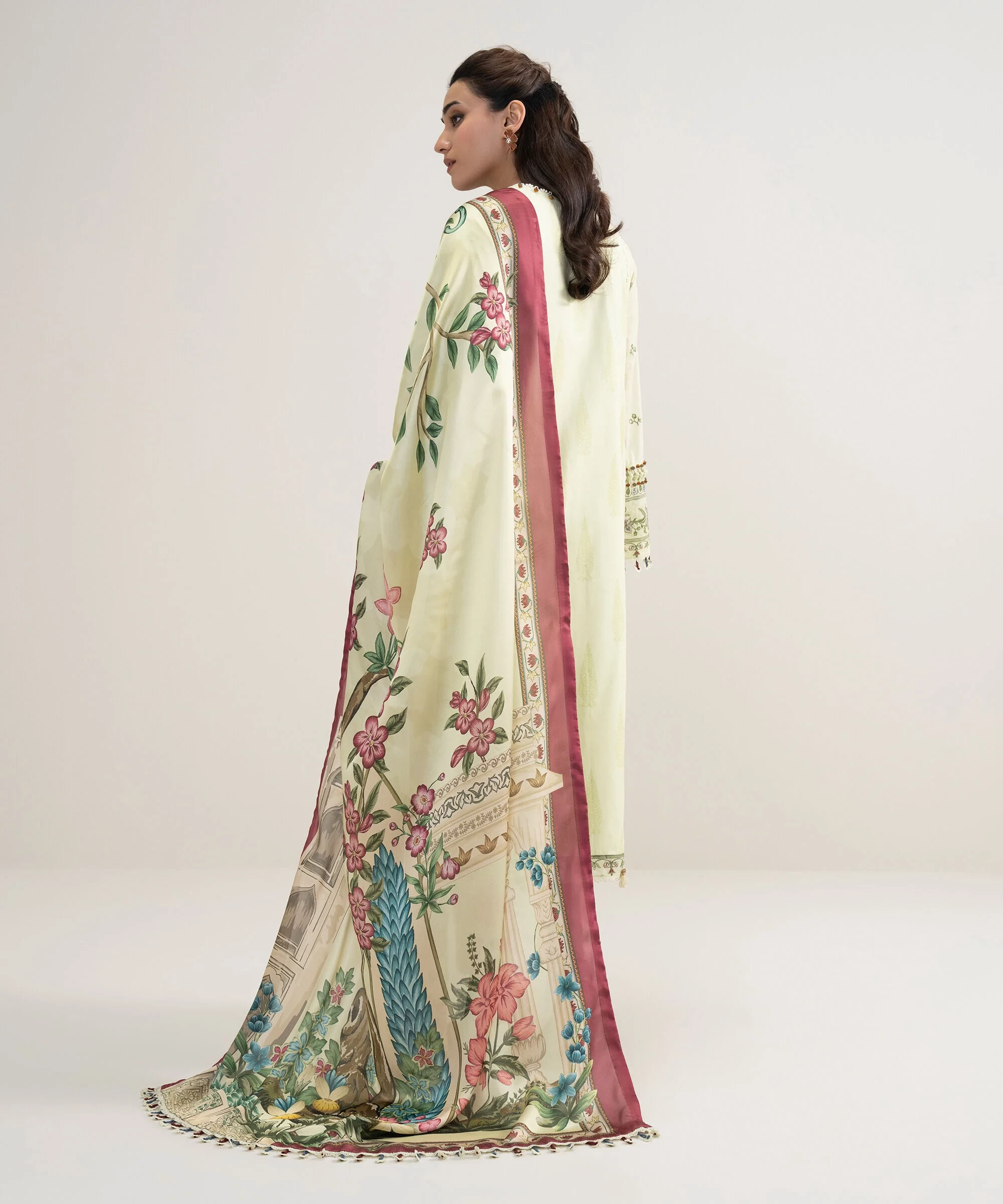 3 Piece Embroidered Lawn Suit - 3PESUS26V312