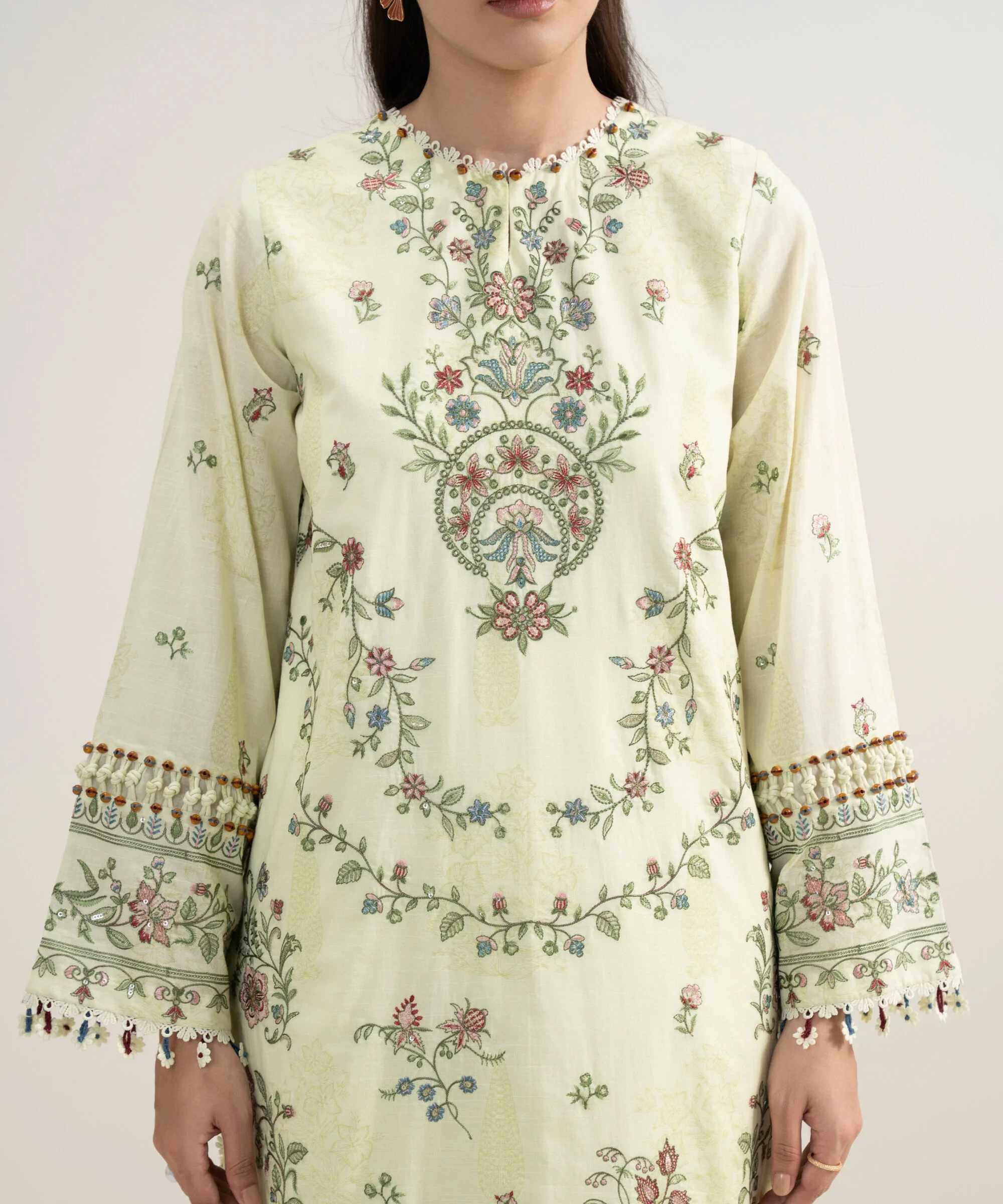 3 Piece Embroidered Lawn Suit - 3PESUS26V312