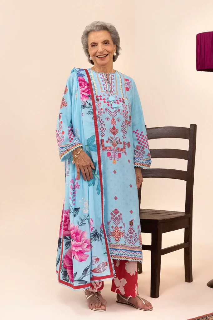 3 Piece Lawn Suit - LH261-003-AG