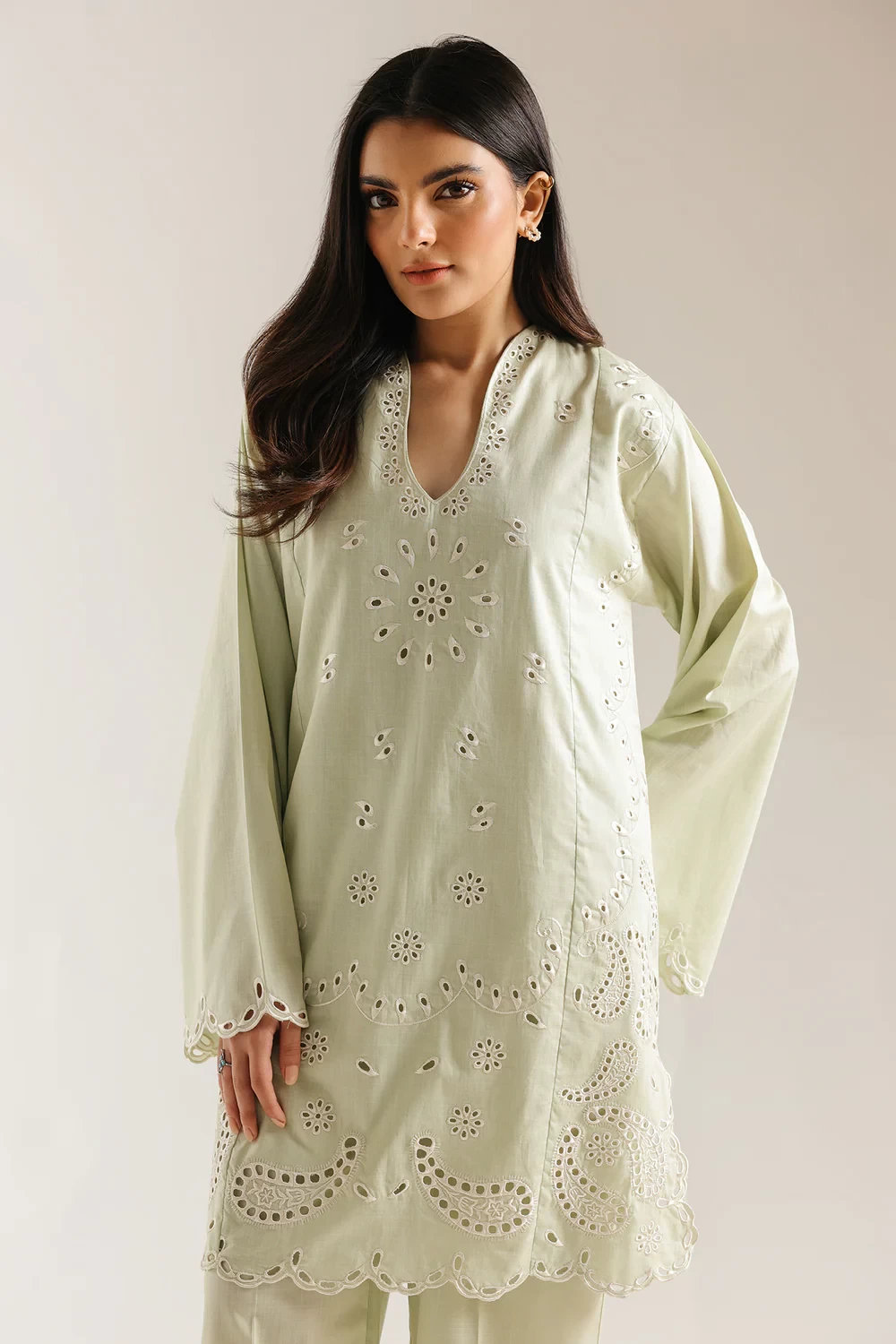 EMBROIDERED SUIT - E7576/102/130