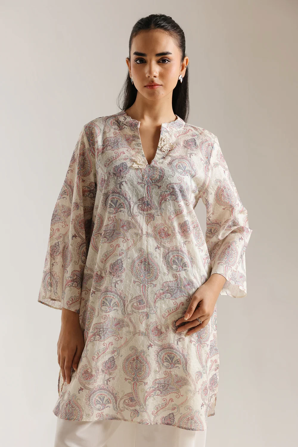EMBROIDERED SUIT - E7676/102/002