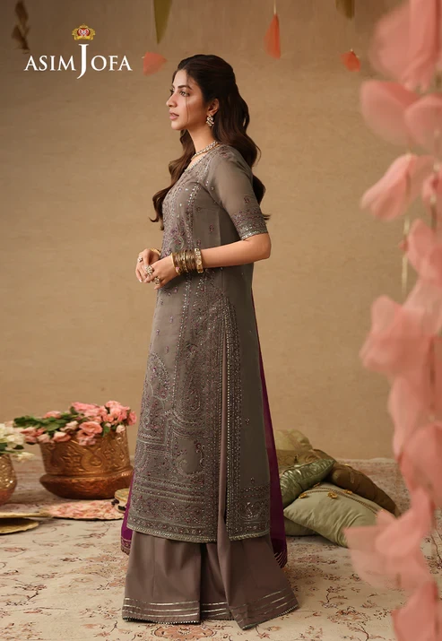 AJULIF-03 Embroidered Paper Cotton 3 Pcs