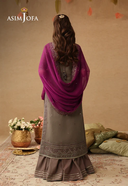 AJULIF-03 Embroidered Paper Cotton 3 Pcs