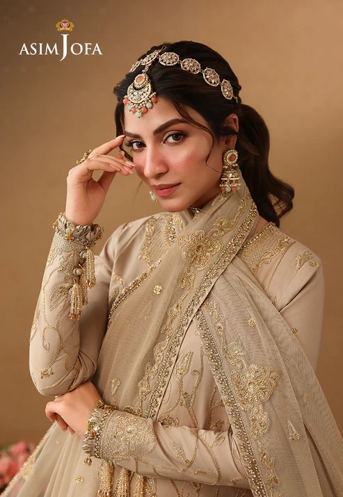 AJULIF-08 Embroidered Boski Silk 3 Pcs