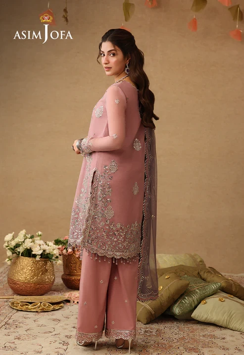 AJULIF-05 Embroidered Chiffon 3 Pcs