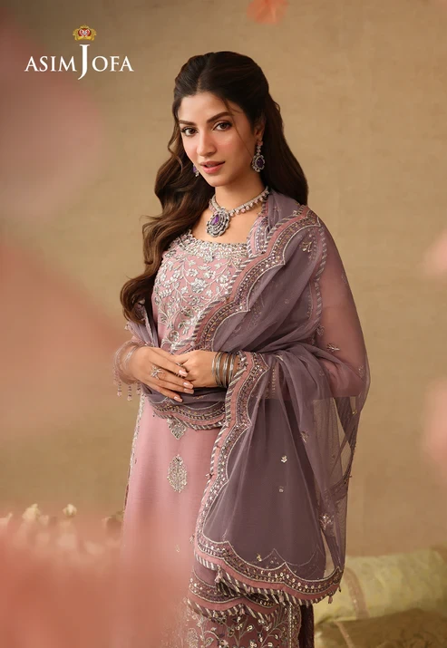 AJULIF-05 Embroidered Chiffon 3 Pcs