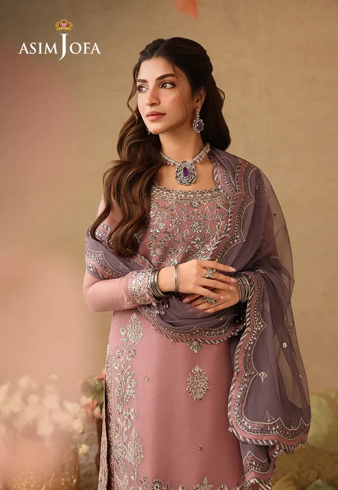 AJULIF-05 Embroidered Chiffon 3 Pcs