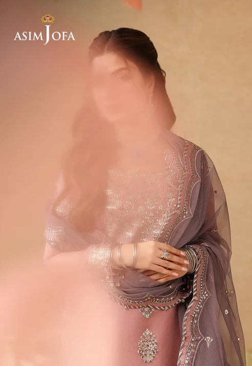 AJULIF-05 Embroidered Chiffon 3 Pcs
