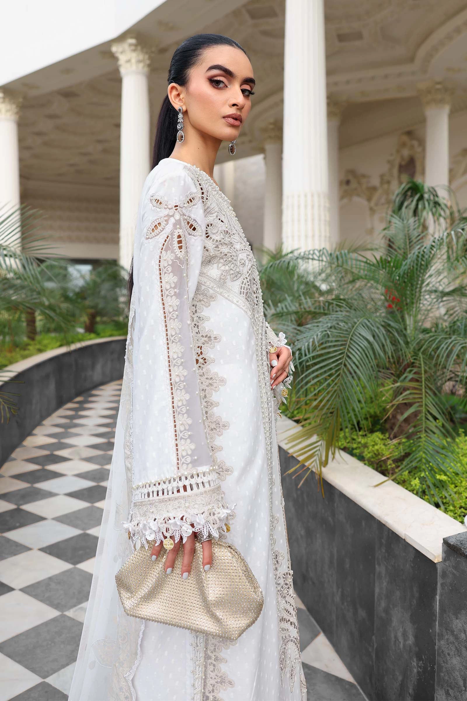 3 Piece Embroidered Jacquard Lawn Suit - EL-26-01-Default