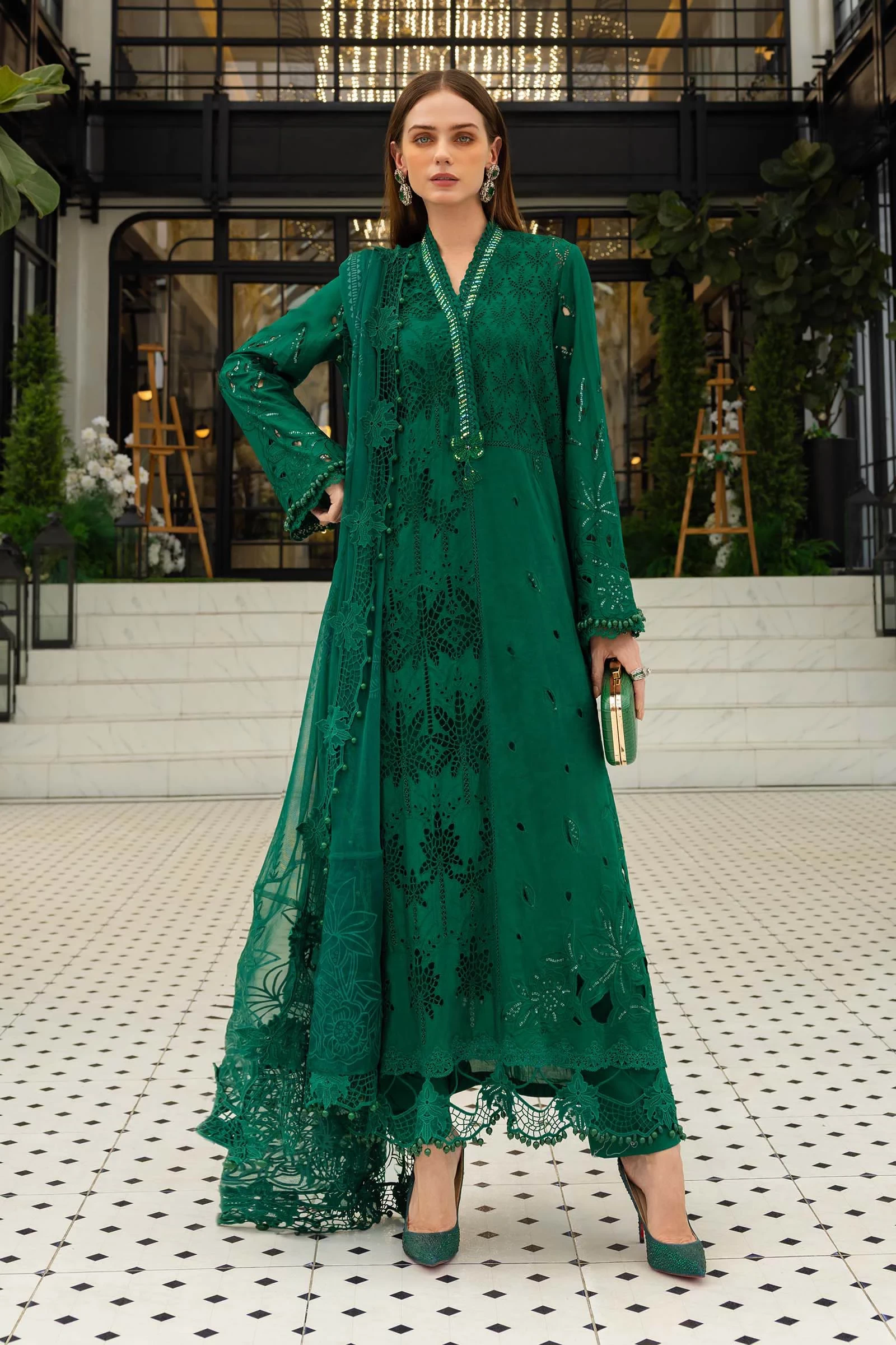 3 Piece Embroidered Lawn Suit - EL-26-04-Default