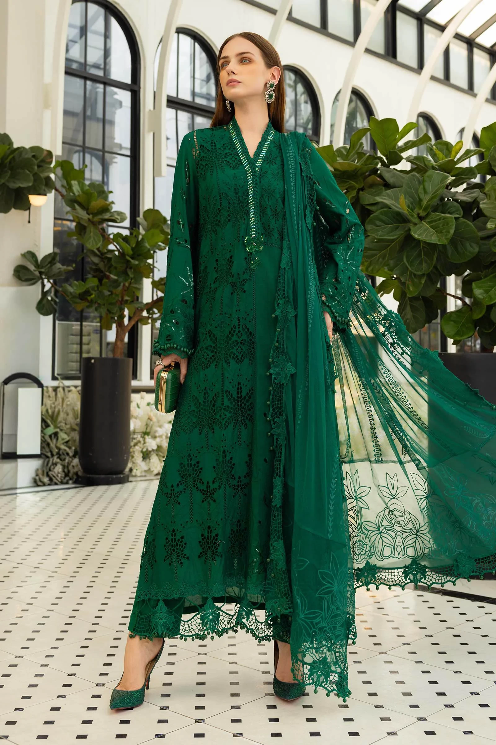 3 Piece Embroidered Lawn Suit - EL-26-04-Default