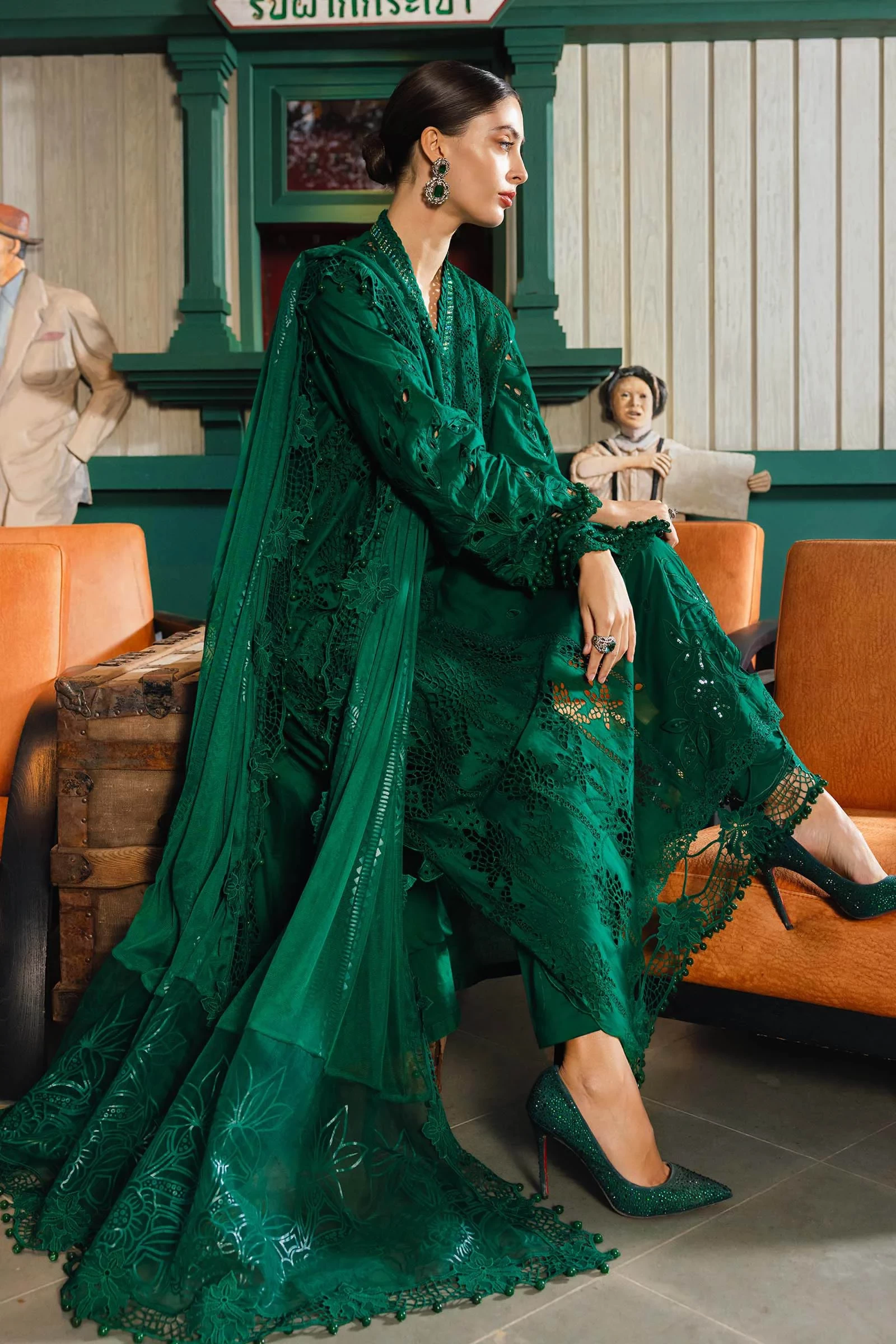 3 Piece Embroidered Lawn Suit - EL-26-04-Default
