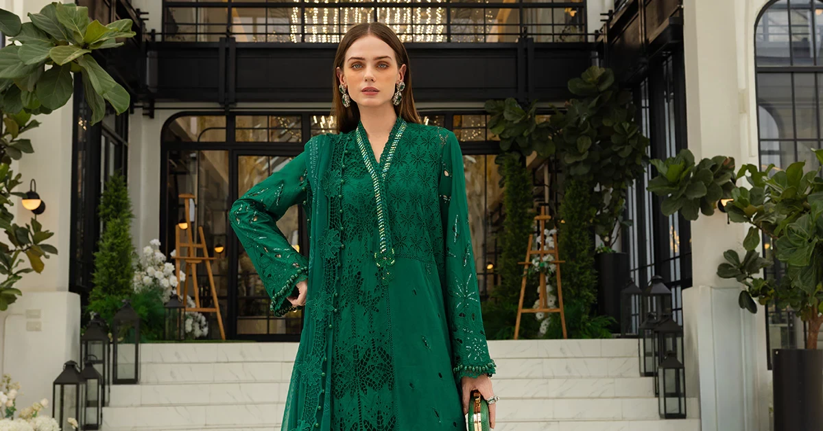 3 Piece Embroidered Lawn Suit - EL-26-04-Default