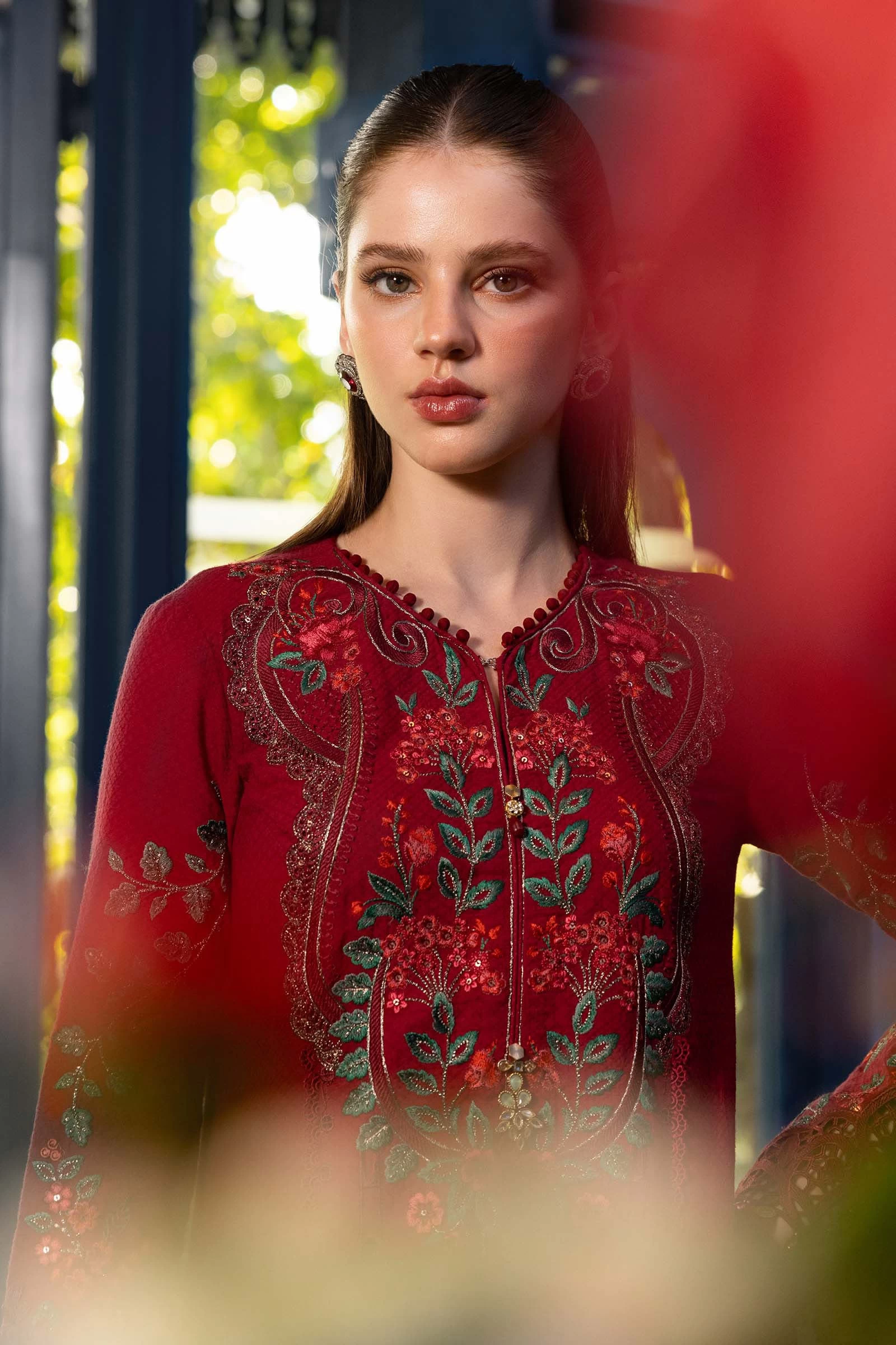 3 Piece Embroidered Jacquard Lawn Suit - EL-26-05-Default